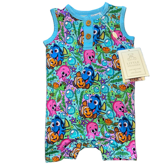 Fishy Friends Sleeveless Shorty Romper