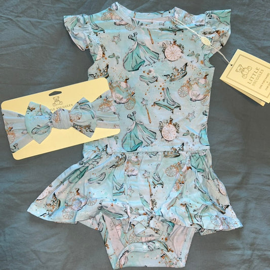 Glass Slippers Bodysuit Twirl Dress