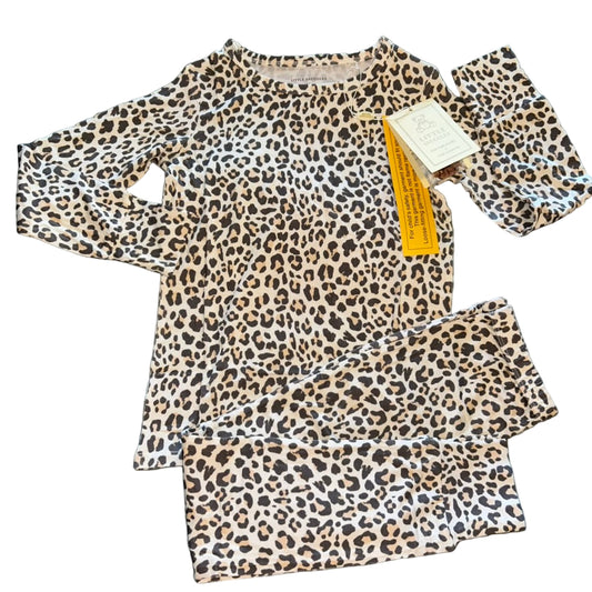 Tan Leopard Long Sleeve Set