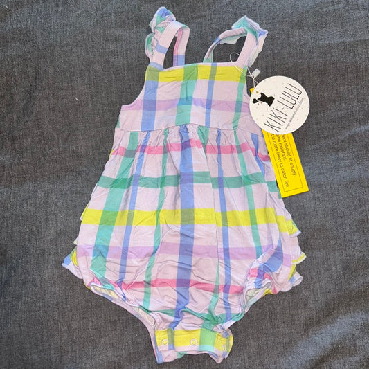 Breaking Plaid Bubble Romper