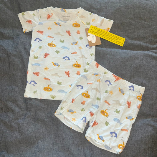 Inky Ocean Shorts Set
