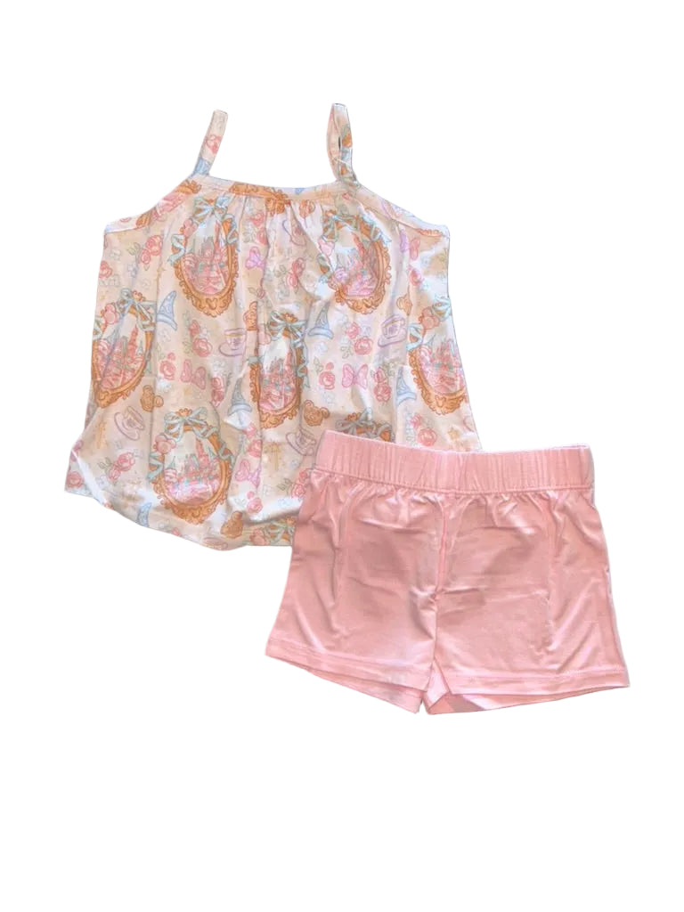 Teacups & Tiaras Tank Top & Shorts Set