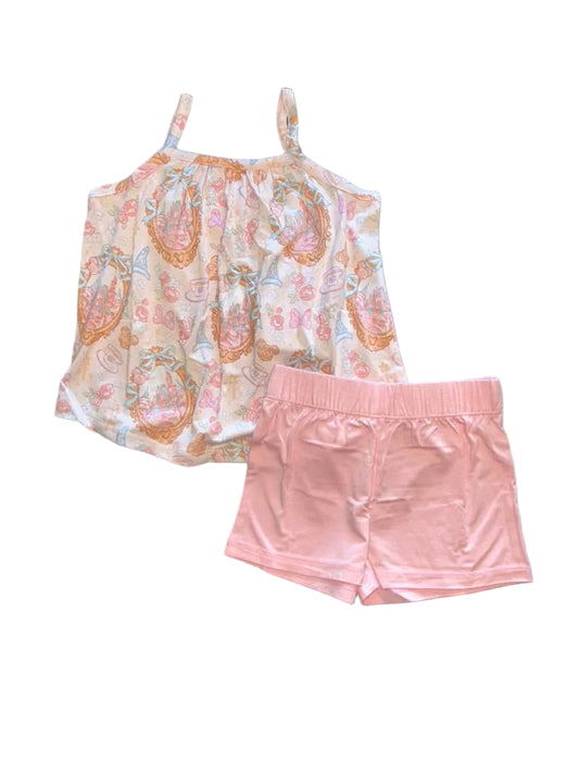 Teacups & Tiaras Tank Top & Shorts Set