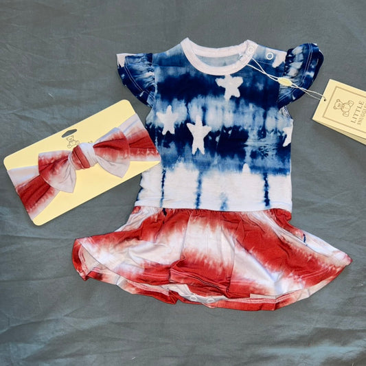 Americana Bodysuit Twirl Dress