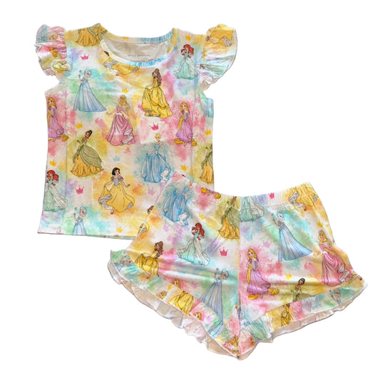 Princess Charm Flutter Sleeve and Shorts Set