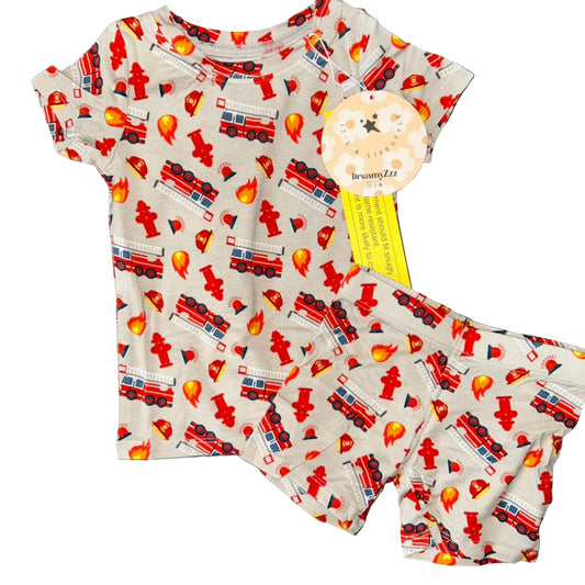 Stop Drop RollZzz Shorts Set