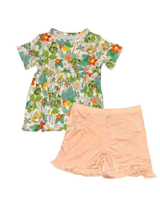 Hei Hei & Pua Peplum Top and Shorts Set