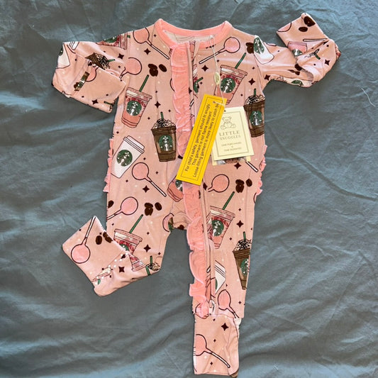Pink Drink Ruffled Convertible Zippy