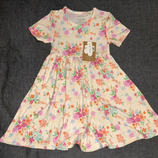 Pick A Posy Short Sleeve Twirl Dress