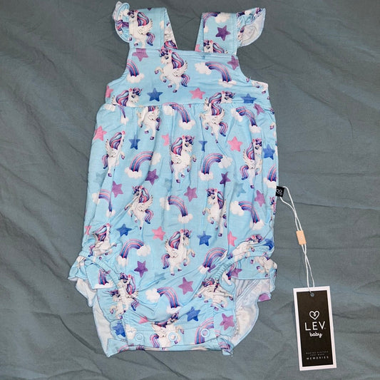Hannah (Unicorns) Bubble Romper