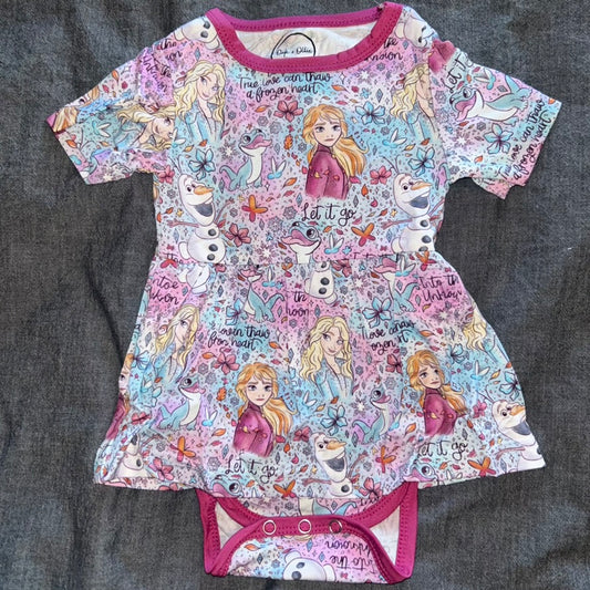 Arendelle Bodysuit Twirl Dress