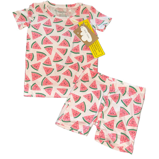 Watermelon Hearts Shorts Set