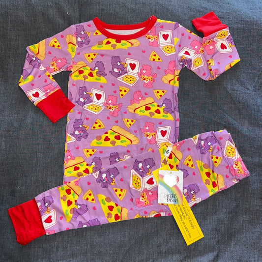 Care Bears Pizza Valentine Long Sleeve Set