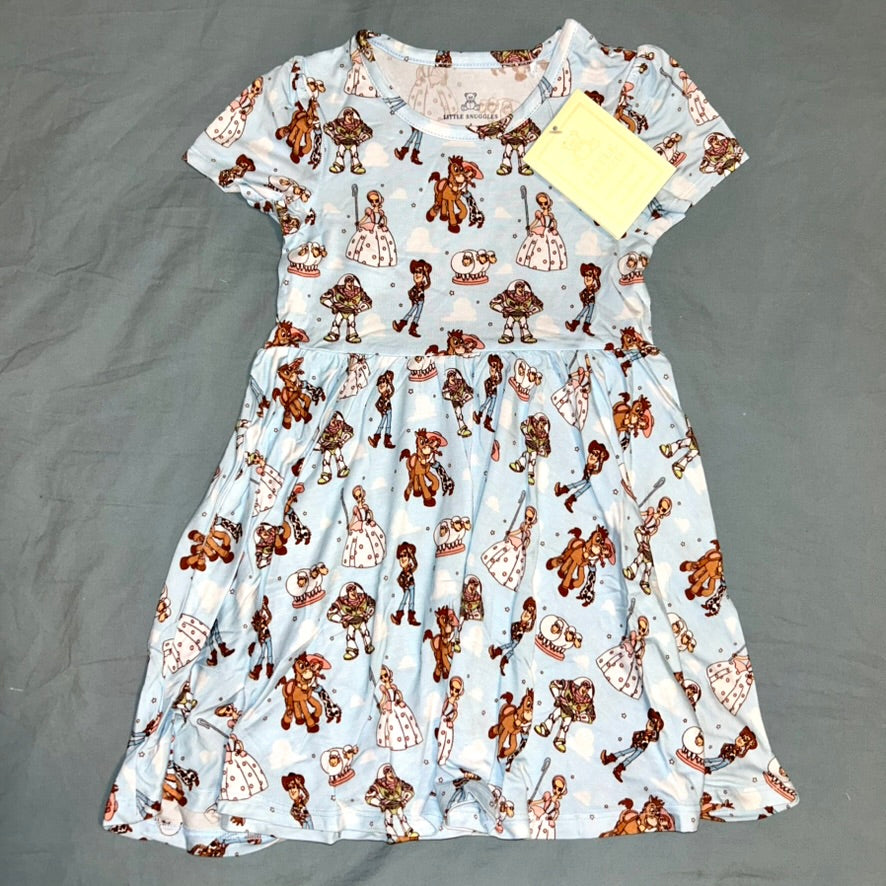 You've Got A Friend Short Sleeve Twirl Dress