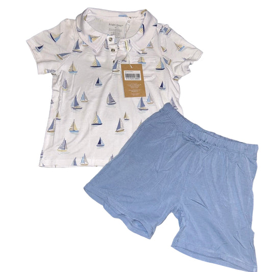 Sailboats - Blue Polo and Shorts Set