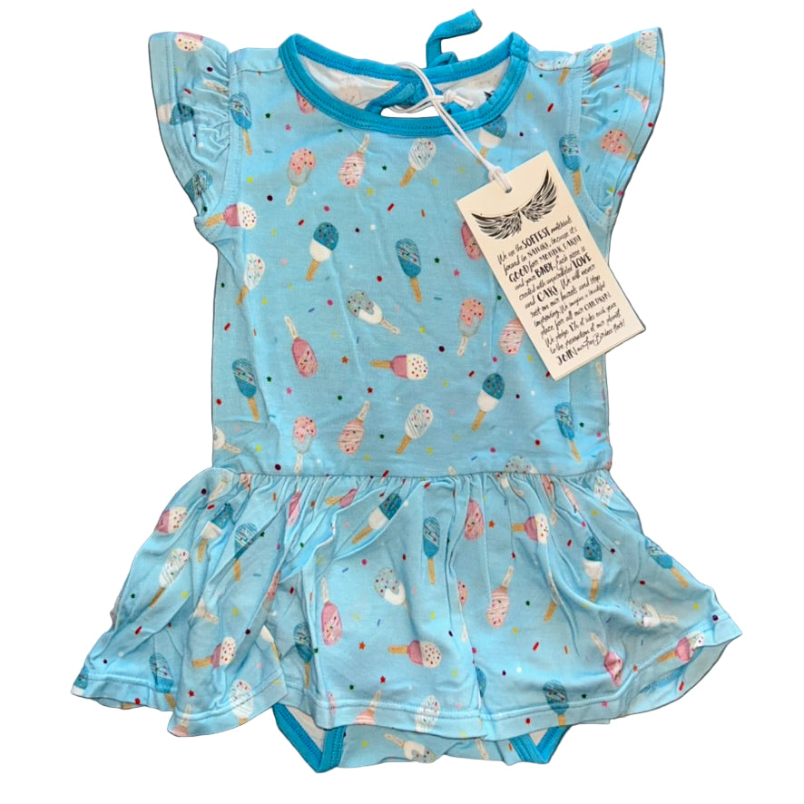 Aqua Popsicles Bodysuit Twirl Dress