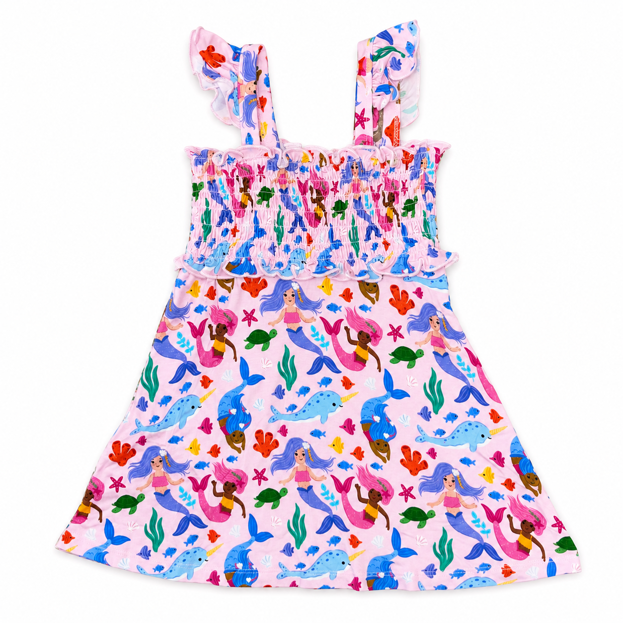 Magical Mermaids Smocked Twirl Dress
