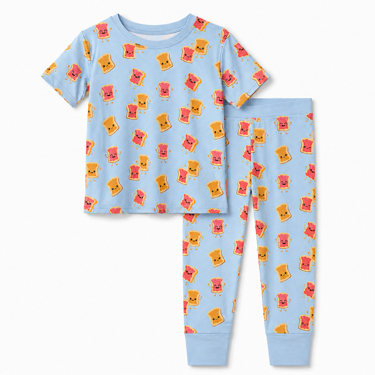 PB&J Blue Short Sleeve Set