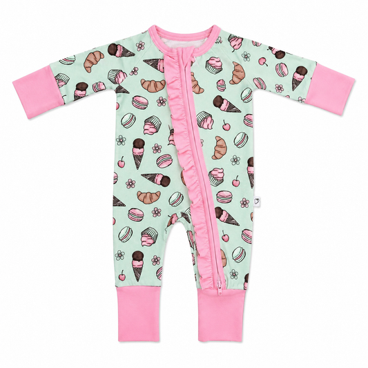Berry Cute Bakery Ruffled Convertible Zippy