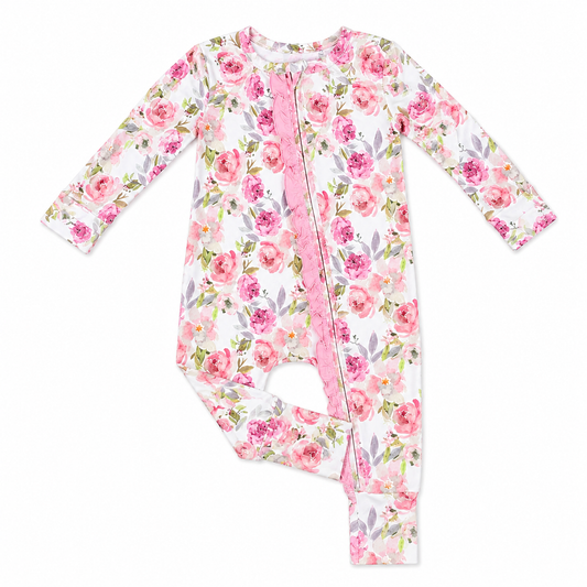 Violet Blossom Ruffled Convertible Zippy