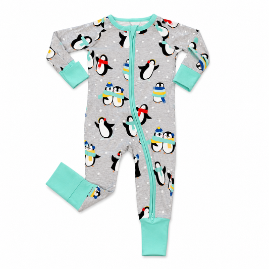 Gray Penguin Party Convertible Zippy