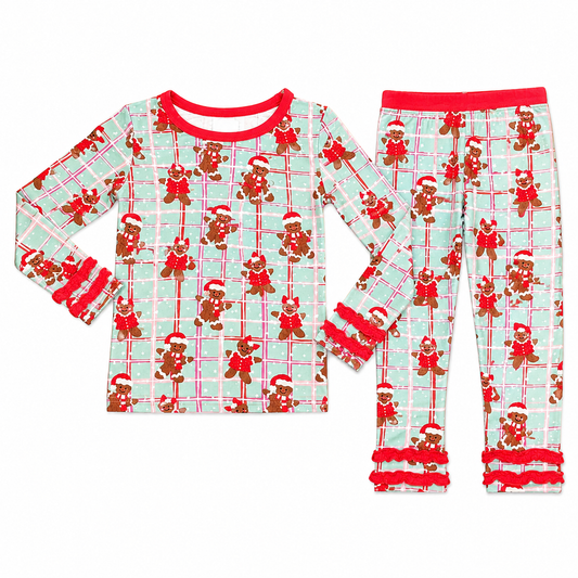 Ginger All the Way Ruffled Long Sleeve Set