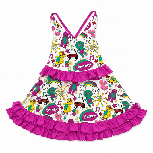 Purple Dinosaur Tiger Lily Dress