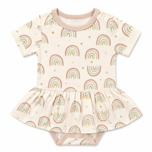 Raleigh's Rainbows Bodysuit Twirl Dress