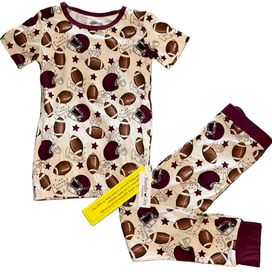 Down, Set, Hut! Short Sleeve Set