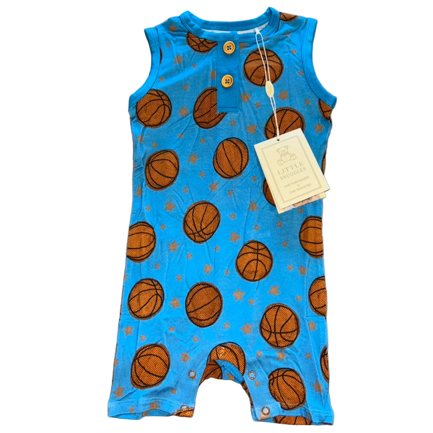 Hoop Dreams Sleeveless Shorty Romper