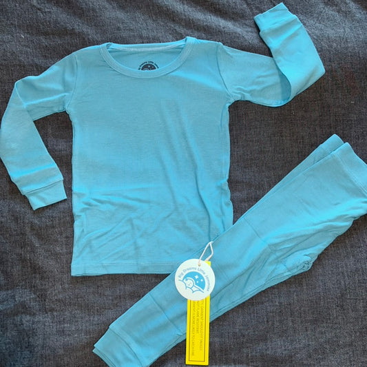 Pacific (Blue) Ribbed Long Sleeve Set