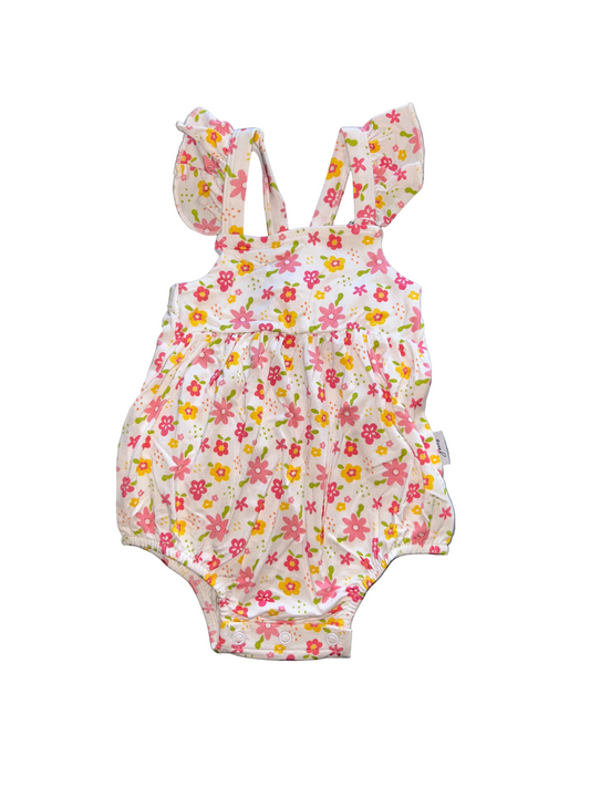 Spring Floral Bubble Romper