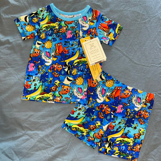 Keep Swimming Shorts Set