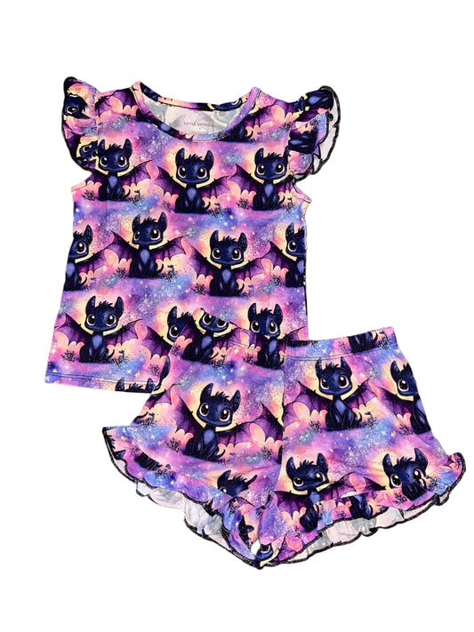 Toothless Flutter Sleeve and Shorts Set