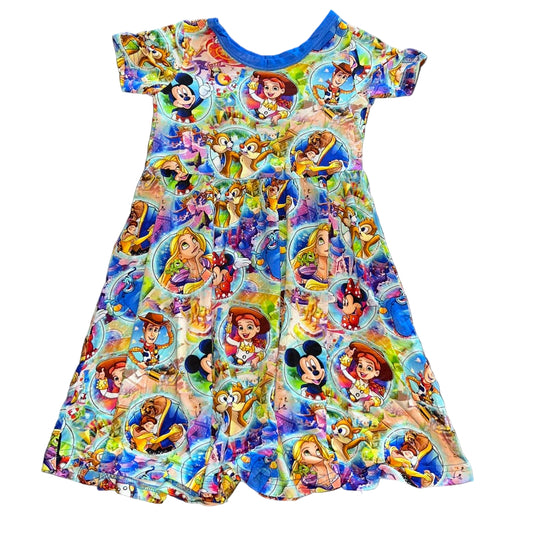 Bubble Magic Short Sleeve Twirl Dress