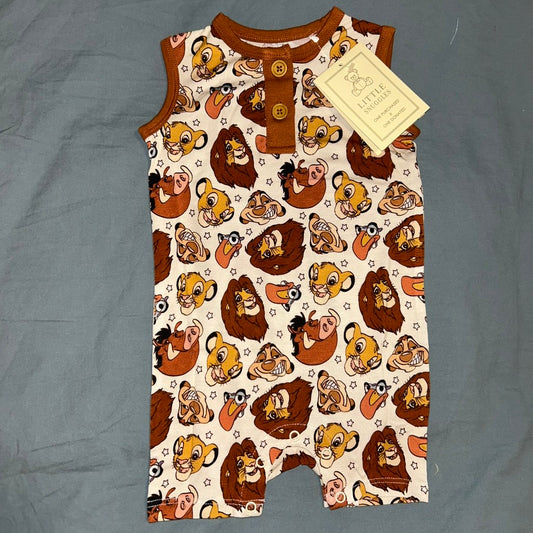 The King Sleeveless Shorty Romper
