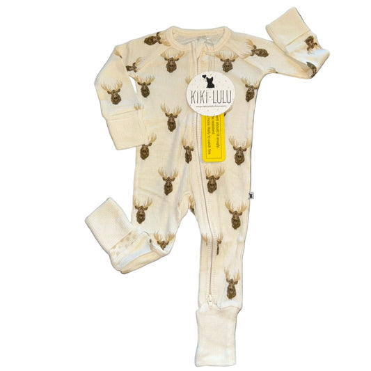 Waffley Cute Moose (Waffle Knit) Convertible Zippy