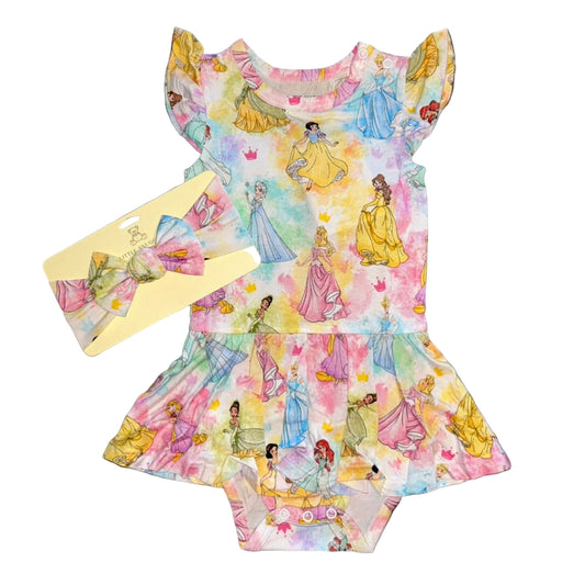 Princess Charm Bodysuit Twirl Dress