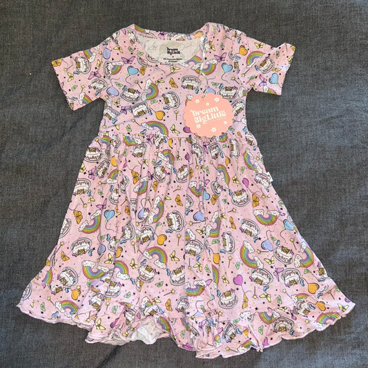 Once Upon A Birthday Short Sleeve Twirl Dress