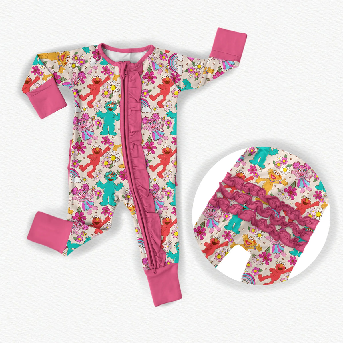 Sunny Florals Ruffle Convertible Zippy