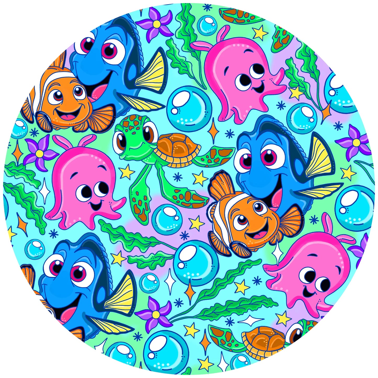Fishy Friends Sleeveless Shorty Romper