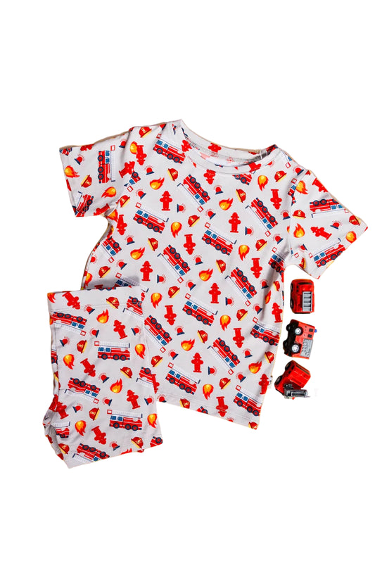 Stop Drop RollZzz Shorts Set