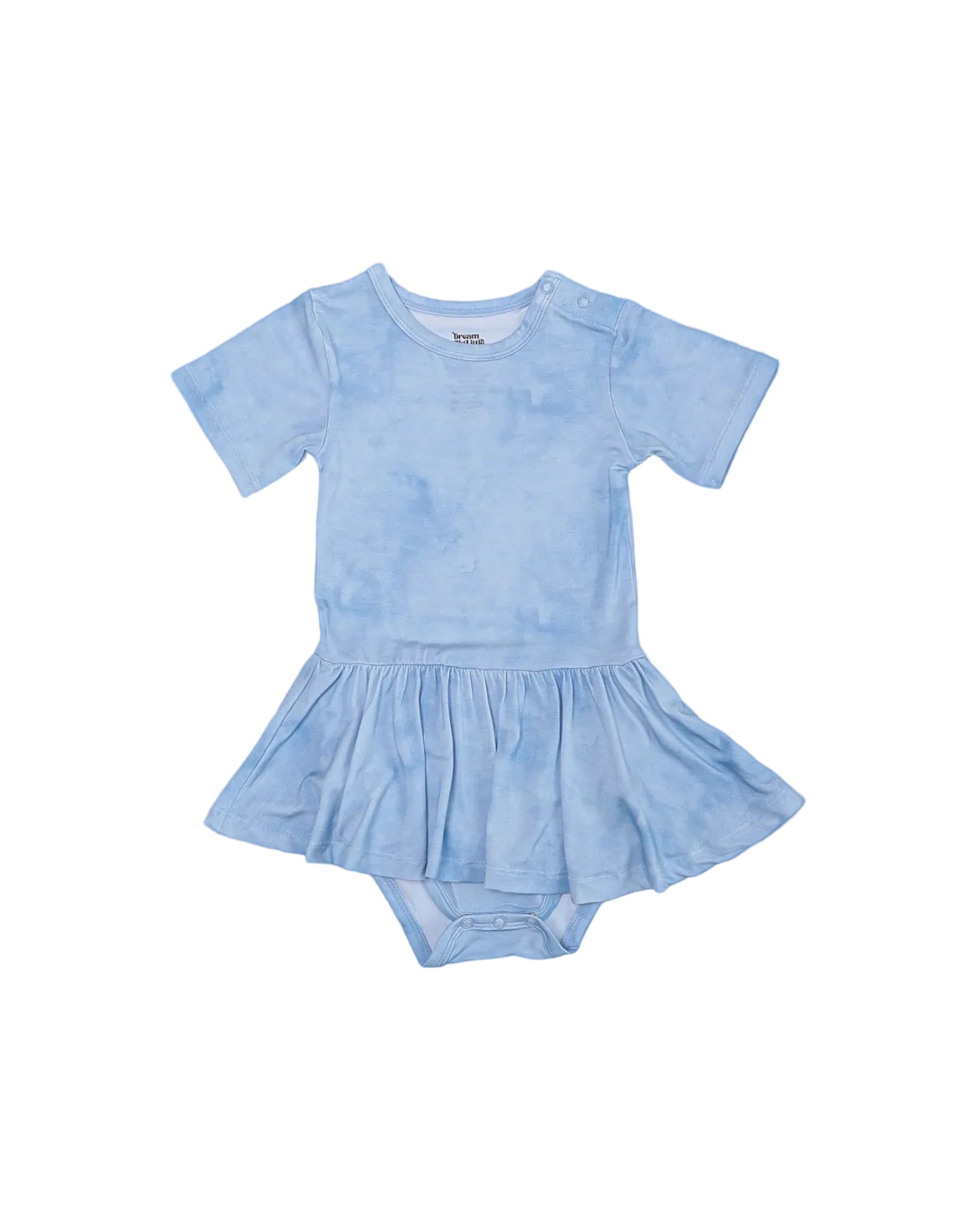 Blue Haze Bodysuit Twirl Dress
