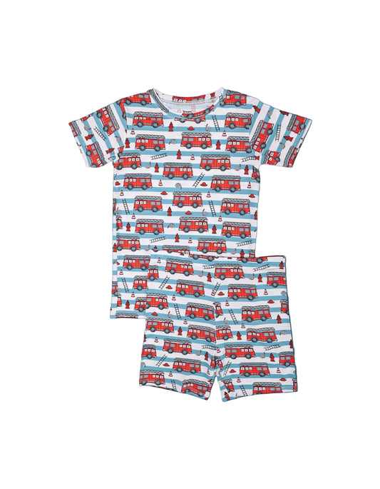 Firetruck Frenzy Shorts Set
