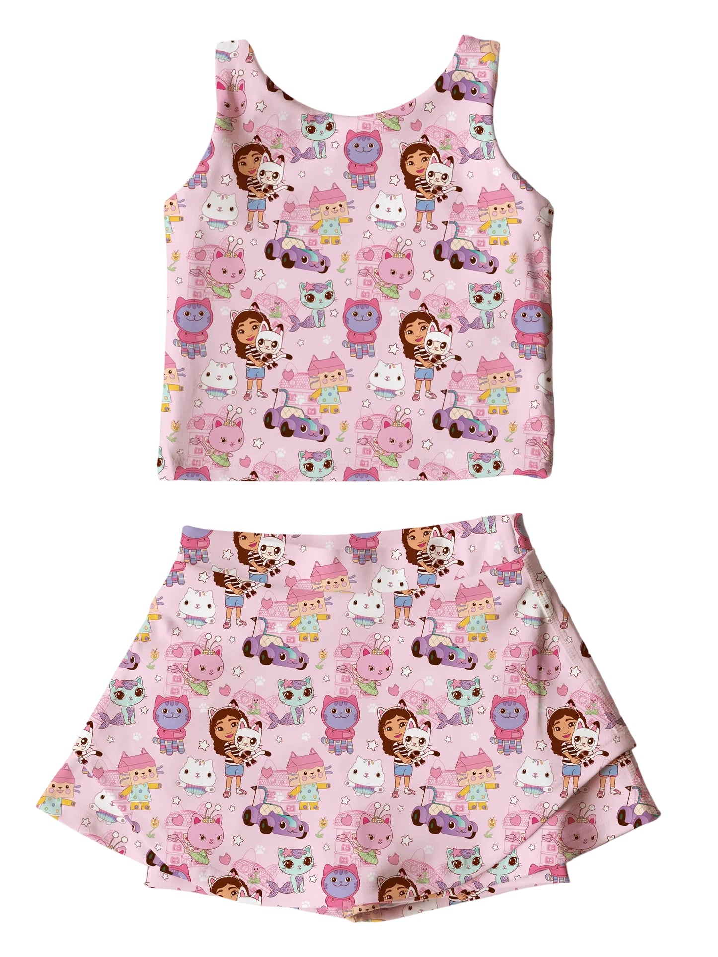 Kitty Club Athletic Skort Set