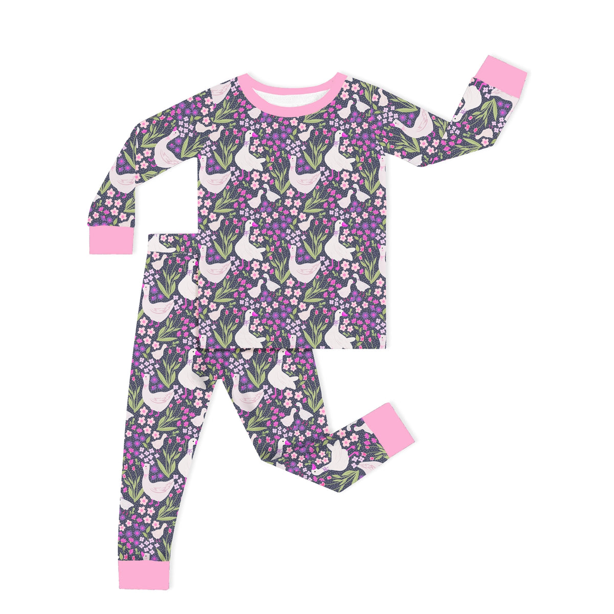 Wildflower Meadow Geese Long Sleeve Set