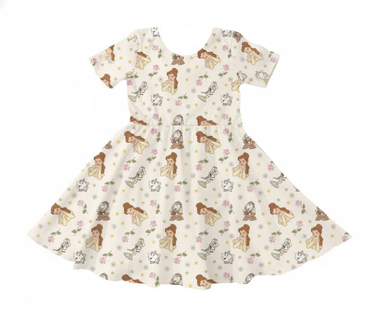 Belle of the Ball Short Sleeve Twirl Dress