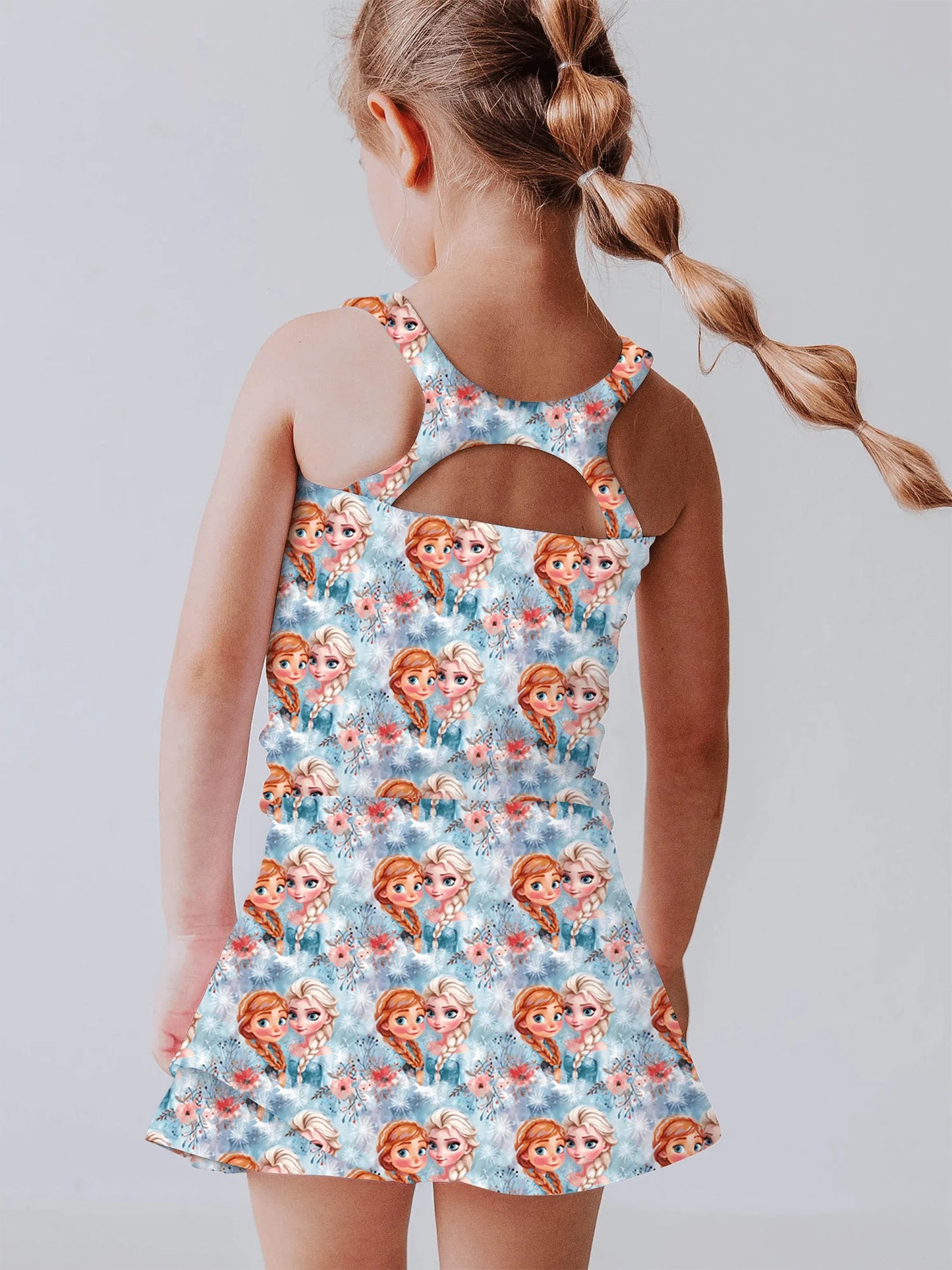 Frosted Blossoms Athletic Skort Set
