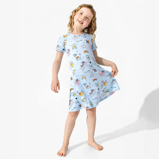 Tom & Jerry: Home Sweet Home Short Sleeve Dress