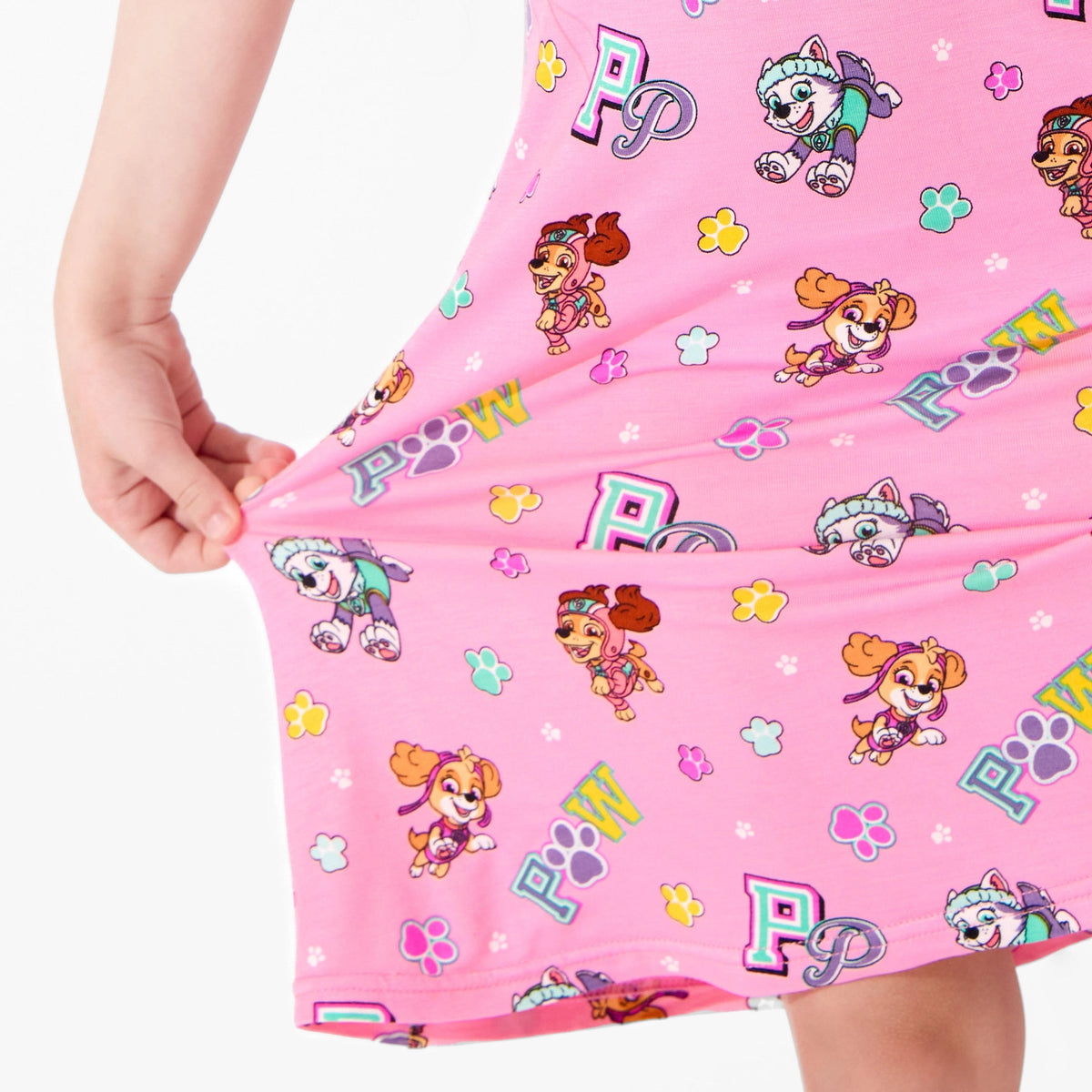 Paw Patrol: Varsity Pink Short Sleeve Dress